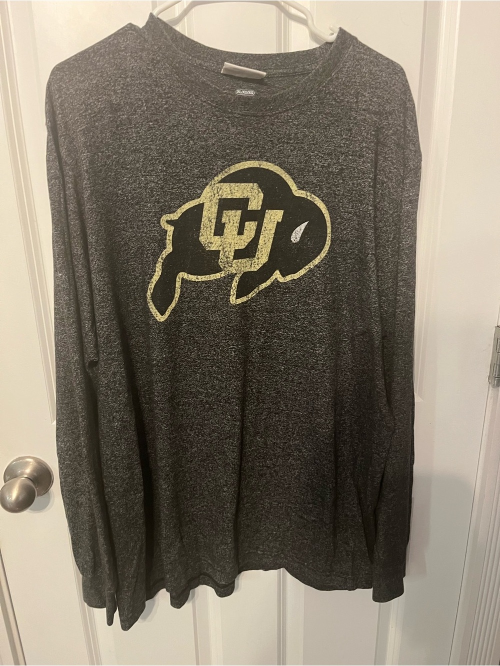 Majestic Men's Crewneck Sweater in Charcoal with Gold Logo